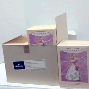 Barbie ornaments . 1995 Springtime keepsake hallmark ornament.